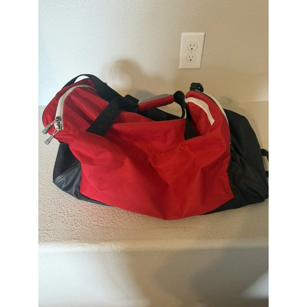 Under Armour Storm Duffel Bag Red Large Gym Training Workout Sports Strap